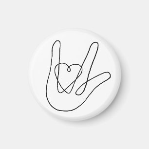 Imán Te quiero Rótulo