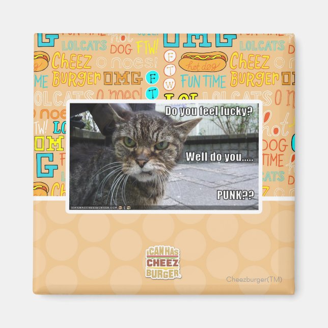 Imán ¿Te sientes afortunado? (Frente)