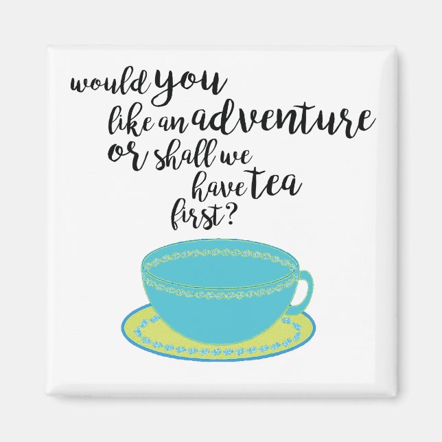 Imán Tea Lover Cita Magnet (Frente)