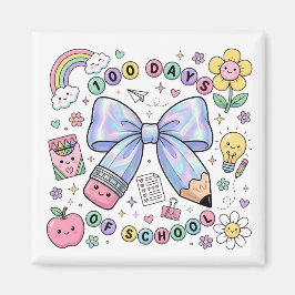 Imán Teacher 100 Days of School Magnet 