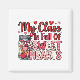 Imán Teacher Sweet Heart Valentine's Magnet