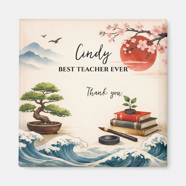 Imán Teacher Thank You Gift | End of School Year (Frente)