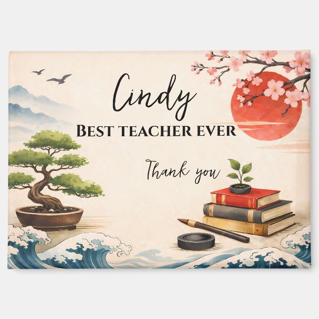 Imán Teacher Thank You Gift | End of School Year (Anverso)