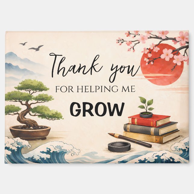 Imán Teacher Thank You Gift | End of School Year (Anverso)