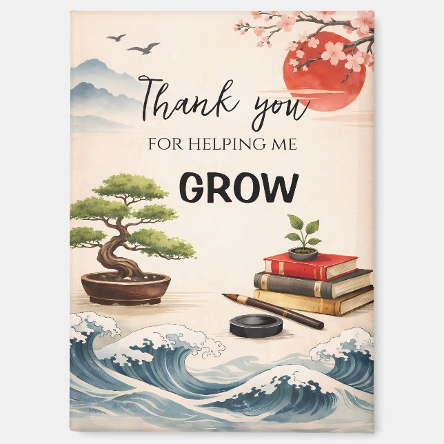 Imán Teacher Thank You Gift | End of School Year (Anverso)
