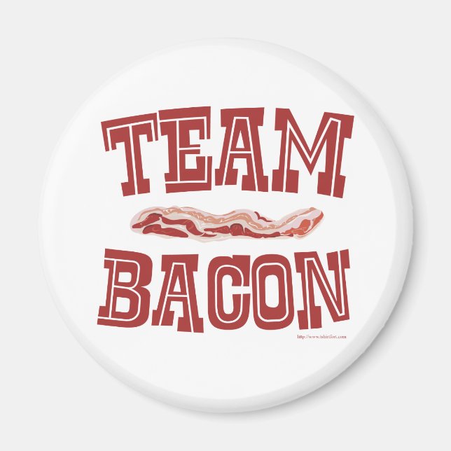 Imán Team Bacon Fun Breakfast Lema de amor (Frente)