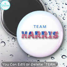 TEAM HARRIS Kamala Harris Cartas en globo con band
