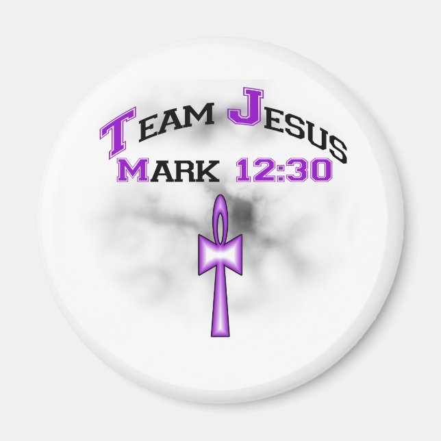 Imán Team Jesus Mark 12:30 (Frente)