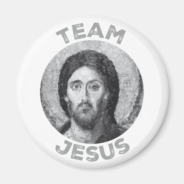 Imán Team Jesus: Pantocrador de Cristo (Frente)