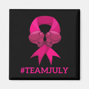 Imán TEAM JULY Sensibilización sobre el cáncer de mama