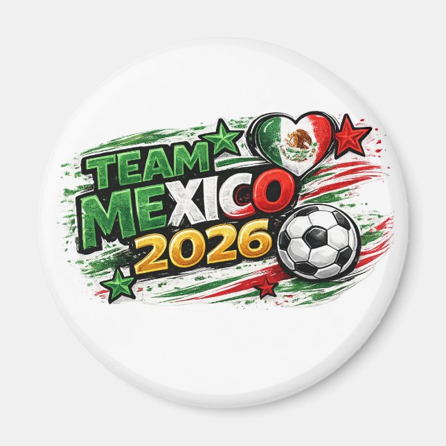 Imán TEAM MÉXICO 2026 | Orgullo Mexicano Fútbol (Frente)
