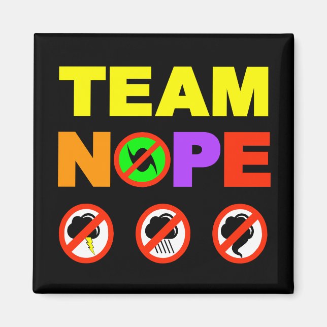Imán Team Nope Fridge Magnet (Frente)