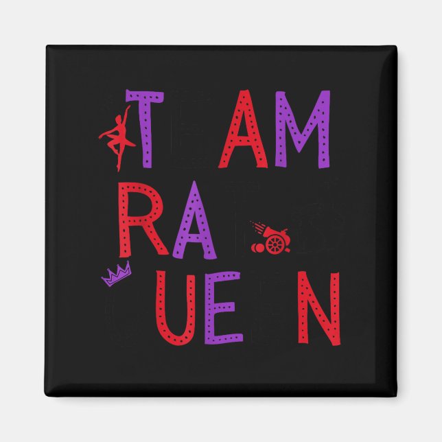 Imán Team Rat Queen Nutcracker Ballet Christmas Womens  (Frente)