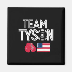 Imán Team Tyson Family Personalizado Nombre Vintage