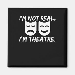 Imán Teatro divertido máscaras regalo para director de