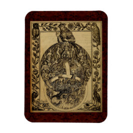 Imán Teatrum Chemicum: Ilustracion de alquimia 1652