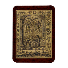 Imán Teatrum Chemicum: Ilustracion de alquimia 1652