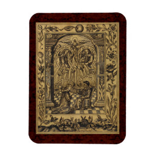 Imán Teatrum Chemicum: Ilustracion de alquimia 1652