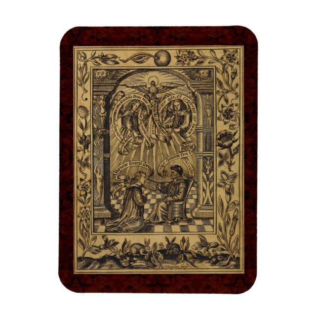 Imán Teatrum Chemicum: Ilustracion de alquimia 1652 (Vertical)