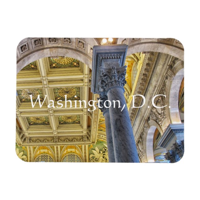 Imán Techo de la biblioteca de congresos. Washington, D (Horizontal)
