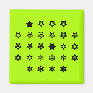 Imán Tecla de código de cifrado de código ABC a Star Sí