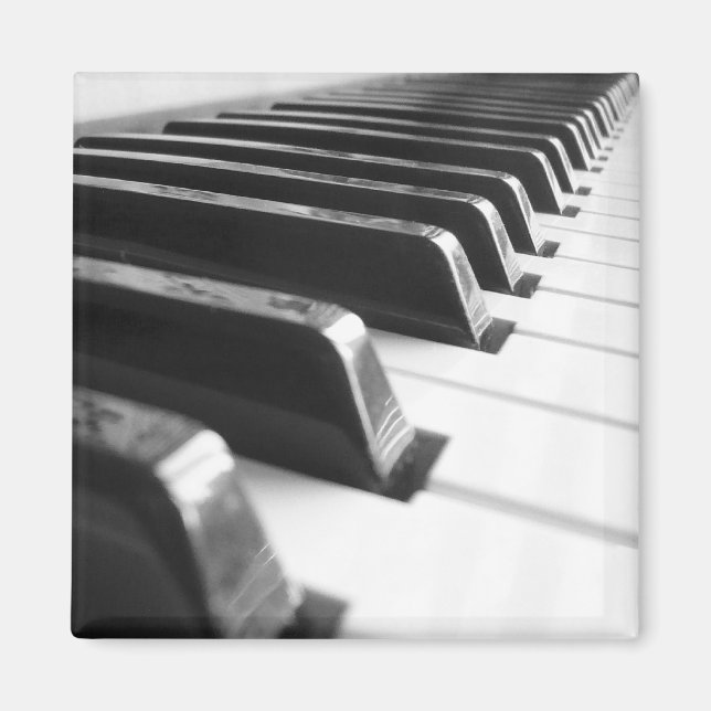 Imán Teclado - Blanco y negro (Frente)