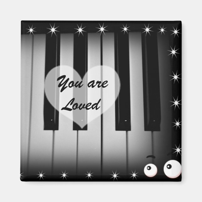 Imán Teclas de amor_ (Frente)