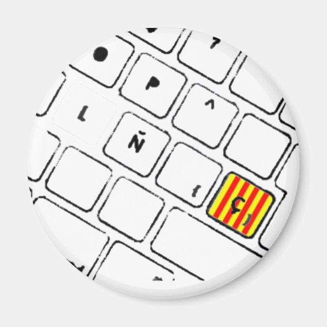 Imán Teclat Ç (Frente)