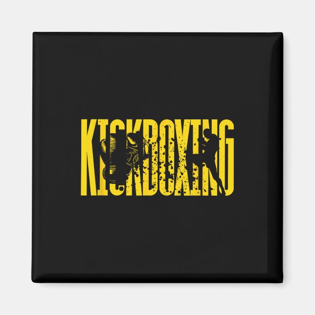 Imán Técnica de lucha de kickboxing (Frente)