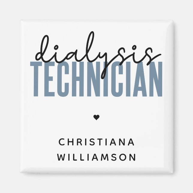 Imán Técnico de Diálisis Personalizado | Regalos de Téc (Frente)