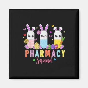 Imán Técnico de farmacia Bunny Easter Day Pharmacy Tech