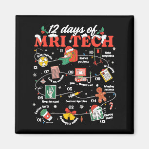 Imán Técnico De Mri De Navidad 12 Días De Técnico De Mr