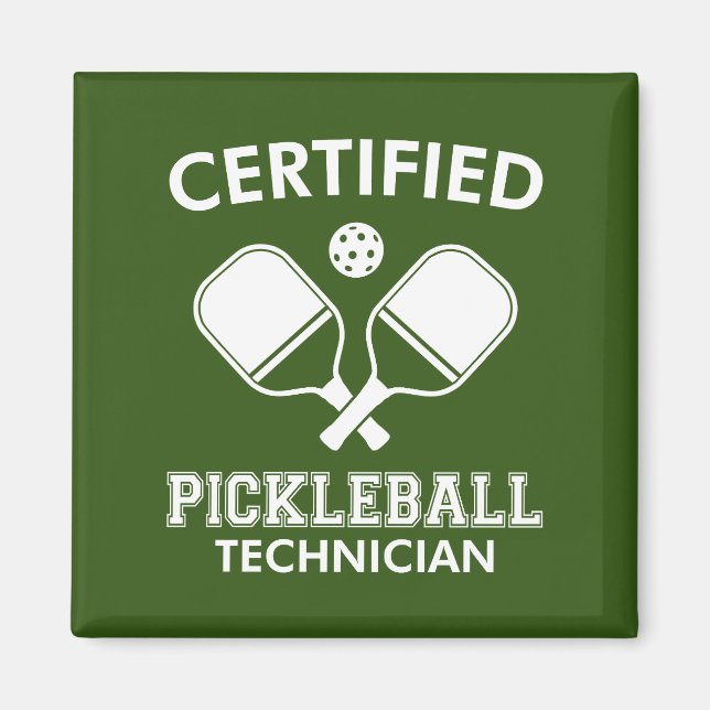 Imán Técnico de Pickleball Certificado (Frente)