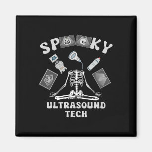 Imán Técnico de ultrasonido espeluznante esqueleto disf