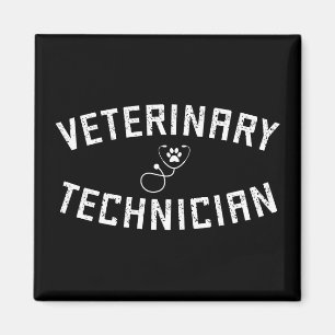 Imán Técnico Veterinario Vet Tech Paw Stethoscope
