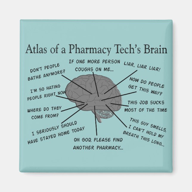Imán Tecnología Farmacéutica "Atlas of Pharmacy Tech Br (Frente)
