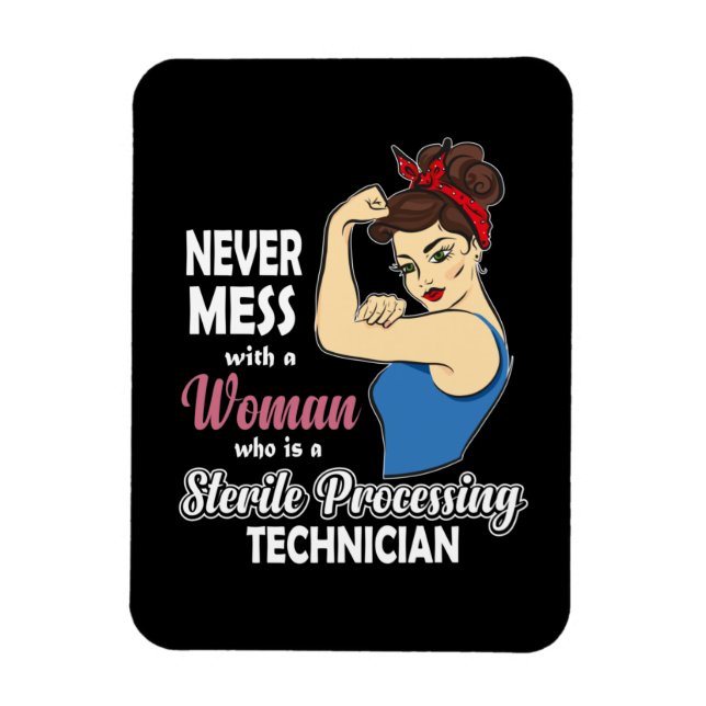 Imán Tecnólogo de procesamiento estéril regalo Mujeres  (Vertical)