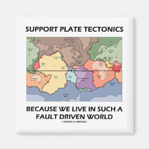 Imán Tectónica de placas de la ayuda porque vivimos en