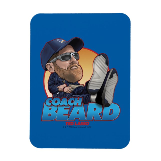 Imán Ted Lasso | Coach Beard Bobblehead (Vertical)