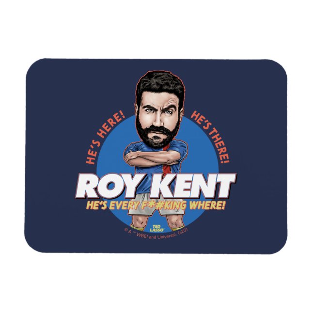 Imán Ted Lasso | Roy Kent Bobblehead (Horizontal)