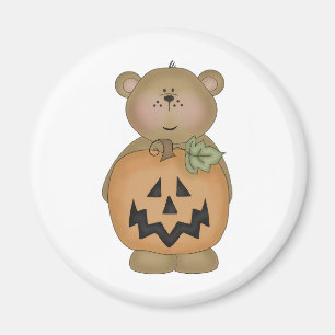 Imán Teddy Bear Jack O'lantern