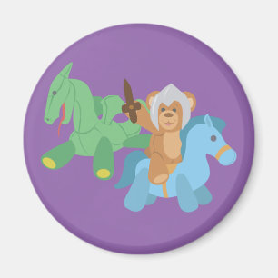 Imán Teddy Bear Knight