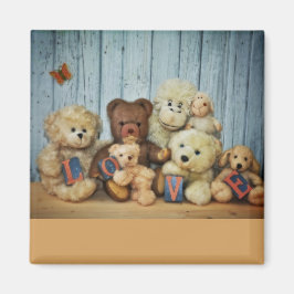 Imán Teddy mit Freunde