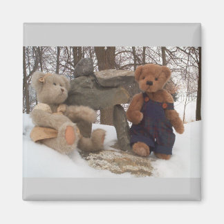 Imán Teddy pareja con Inuksuk