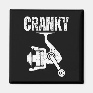 Imán Tee De Pesca Gracioso Para Hombres Cranky Pescador