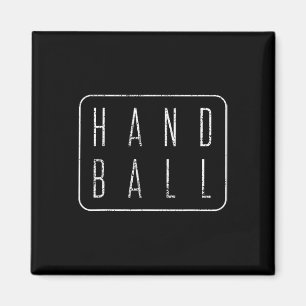 Imán Tee del jugador de regalo de vintage de balonmano