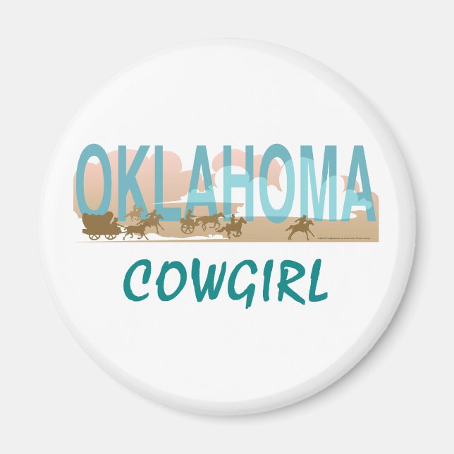 Imán TEE Oklahoma Cowgirl (Frente)