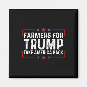 Imán Tees de agricultores - agricultores para Trump rec
