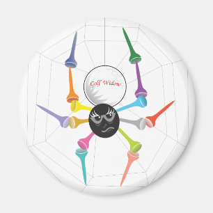 Imán Tees de Spider, viuda negra de golf