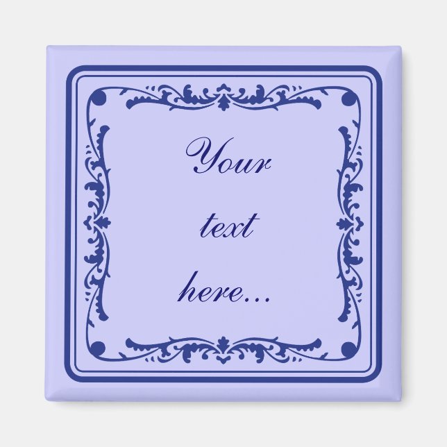 Imán Tegeltje, pequeña baldosa holandesa (Frente)